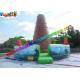 Customized Inflatable Climbing Wall , inflatable rock wall With Jungle