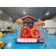 Candy Themed 9x3.3m Inflatable Obstacle Courses Fireproof Inflatable Bouncy Castle