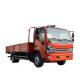 Single Row Transit Box Truck Column Plate Logistics Transportation Red Cargo Truck