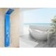 Blue Painting ROVATE Wall Mount Shower Panel Massage Function 1360*190mm Size