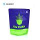Stand Up Mylar Food Bags Eco Friendly CMYK PANTONE Color Customized Logo