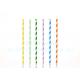 Food Grade Bleached Drinking Paper Straws With Non Toxic Ink 7.75 Inches Long
