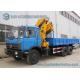 10 Ton XCMG Straight / Foldable Arm Crane Mounted Truck 10 Wheeler Trucks