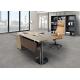 Simple Line Design Melamine Office Furniture Executive Desk Beautiful Appearance