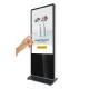 55inch inclined style kiosk stand pc touch screen lcd exhibition display