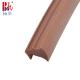 10*8 mm Brown PVC Rubber Strip Groove Type Barrier Strips