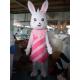 Fancy Dress White Rabbits Mascot Cartoon Cosplay Costumes For Adult 