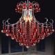 Coloured metal crystal chandelier for indoor home lighting (WH-MI-67)