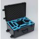 Black Trolley DJI Phantom 3 Aluminum Hard Foam Storage Case With Wheels