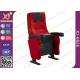 Fire Retardant Red Fabric Sponge Cinema Theater Chairs For Opera House