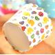 Disposable Craft single Wall Paper Cup Smoothie Cups With Lid,6oz disposable ice cream paper cup logo printed bowls for