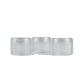 Transparent Plastic Cosmetic Round Mini Clear Jar with 20ml Capacity and PS Collar