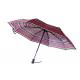 Mini Rainbow Promotional Automatic Travel Umbrella Custom Stripe Printting