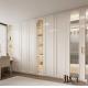 Modern Luxury French  White Clothes Wardrobes With Dressing Table Custom Bedroom Wooden Wardrobes With Mirror