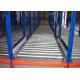 High Density Gravity Flow Pallet Rack Metal Roller Stainless Steel Q235B