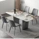 Marble Table Top Square Dining Room Tables 1.8x0.9m For Villa