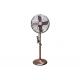16 Pedestal Chrome Metal Blade Oscillating Fan with Stable Round Base