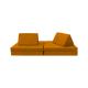 Safe Indestructible Modular Play Foam Couch With Protective Liner