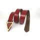 Triangle Smooth Buckle 118cm Ladies Leather Belts