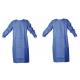 Antibacterial SMS Isolation Gown , Surgical Blue Isolation Gown Hypoallergenic