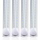 T8 LED Integrated V Shaped 8FT 72W 11000lm 5000K 6500K Clear Fluorescent Replacement Tube Light