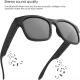 Open Ear Headphones Black Bluetooth Sunglasses Volume Control Anti UV Lens