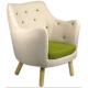 modern home upholstered single chaise chair furniture