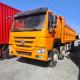 Sinotruk 8x4 Model 371hp Dump Truck With Euro 3 Emission Standard Left Rudder Tire 12R20