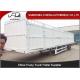 Enclosed Strong Box Semi Livestock Trailers / 30 - 50 Tons Tractor Cattle Trailer 