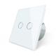 Tempered Glass Touch Light Smart Home Wall Switch 220V 300W 60mm hole distance