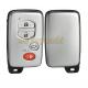 Toyota 4Buttons Smart Key Shell with Emergency Key Insert