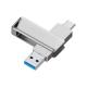 64GB 128GB Type C OTG Custom USB Stick Key Disk Memory Pendrive Tarnish / Silver for Computer Tablet Audio Car Smartphone