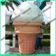 3m Woderful Decorative Inflatable Model , PVC Inflatable Ice Cream Cone