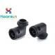 Black 90 Degree Fireproof Nylon Cable Gland Quick Dismounting
