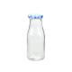 11oz BPA Free Glass Milk Bottles Reusable With Metal Twist Lids