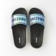 Lady OEM Slip Resistant Black Flat Slide Sandals For Summer
