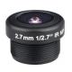 1/2.7 2.7mm F2.2 3Megapixel M12x0.5 mount 180degree wide angle lens for doorbell/car camera
