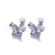 New design korea style butterfly zircon stud earrings for girls