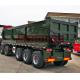 40 Ton Load Semi Dump Trailers 25 Cbm Effective Volume 12.00R20 Tyre