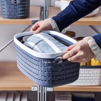 Oval 11 Shower Caddy Portable Plastic Storage Basket Double Handle