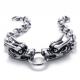 High Quality Tagor Stainless Steel Jewelry Fashion Men's Casting Bracelet PXB061