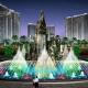 Hotel Large Water Jet Fountain Stone Garden Signal Control