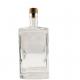 Glass Collar 750ml 500ml 375ml 200ml 100ml Vodka Spirit Gin Rum Glass Bottle with Cork