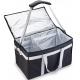 Foldable Lunch Insulated Cooler Bag Heated Food Delivery Bag Thermal Pizza Delivery Cooler Bag