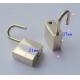 Shiny silver lock for bag/ high quality lock for sale