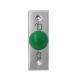 Heavy Duty Green Dome Exit Button , Square Size 3 * 3 Mushroom Push Button Switch