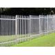 Pvc Coated Angle Bar Steel Palisade Fencing 1.8*2.4m D Pale For Residential