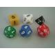 Custom Polyhedral Acrylic Board Game Dice Yellow Blue Green Red Color