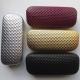 Fashionable glasses cases with diamond design leather