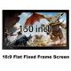 DHL Quick Shipment HD Projector Screens 150 Inch Straight Fixed Frame 3D Projection Screen
